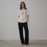 SITP5191 Archive Hound Printing Short Sleeve T-Shirt_Ivory