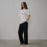 SITP5191 Archive Hound Printing Short Sleeve T-Shirt_Ivory