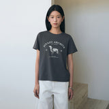 SITP5191 Archive Hound Print T-Shirt_Charcoal