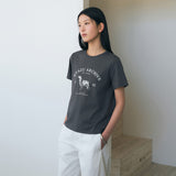 SITP5191 Archive Hound Print T-Shirt_Charcoal