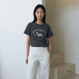 SITP5191 Archive Hound Print T-Shirt_Charcoal