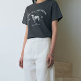 SITP5191 Archive Hound Print T-Shirt_Charcoal