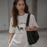 SITP5191 Archive Hound Printing Short Sleeve T-Shirt_Ivory