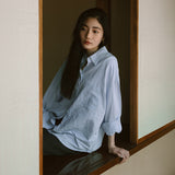 SITP5198 Linen Blend Pure Shirt_Powder blue