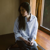 SITP5198 Linen Blend Pure Shirt_Powder blue