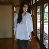 SITP5198 Linen Blend Pure Shirt_Powder blue