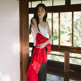 SITP5198 Linen Blend Pure Shirt_Cherry red