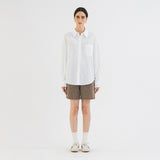 SITP5198 Linen Blend Pure Shirt_White