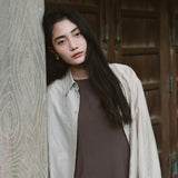 SITP5208 Sheer Natural ST Shirt_Ash gray