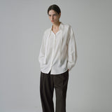 SITP5222 V-neck Tie Blouse_Ivory