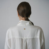 SITP5222 V-neck Tie Blouse_Ivory