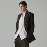 SITP5222 V-neck Tie Blouse_Ivory