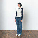 SITP5244 Slim Raglan Color Block T-Shirt_Navy