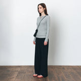 SITP5245 Multi Ribbed Henley Neck T-Shirt_Melange gray