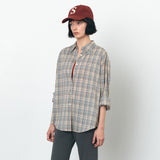 SITP5246 Soft Multi Check Shirt_Blue Gray