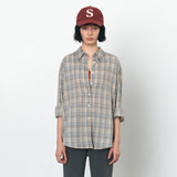 SITP5246 Soft Multi Check Shirt_Blue Gray