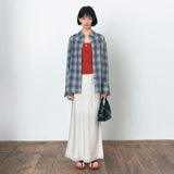SITP5247 KUWAMURA Pale Check Shirt_Blue