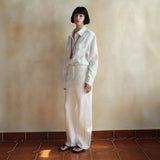 SITP5248 Western Embroidered Loose Fit Shirt_Ivory
