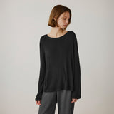 SITP5253 Silky Loose Fit T-Shirt_Black