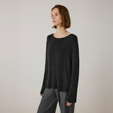 SITP5253 Silky Loose Fit T-Shirt_Black