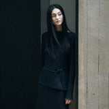 SITP5255 String Pleats Top_Black