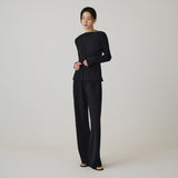 SITP5255 String Pleats Top_Black