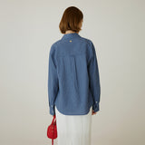 SITP5257 SUNWELL Dobby Check Regular Shirt_Blue