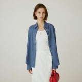 SITP5257 SUNWELL Dobby Check Regular Shirt_Blue