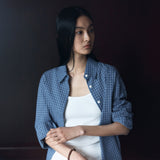 SITP5257 SUNWELL Dobby Check Regular Shirt_Blue