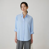 SITP5258 Loose Fit Rier Shirt_Sky Blue