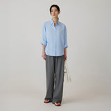 SITP5258 Loose Fit Rier Shirt_Sky Blue