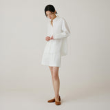 SITP5258 Loose Fit Lier Shirt_White