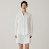 SITP5258 Loose Fit Lier Shirt_White