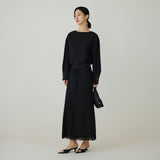 SITP5261 Boat Neck Minimal Blouse_Black