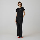 SITP5266 Minimal Font Short Sleeve T-Shirt_Black