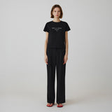 SITP5266 Minimal Font Short Sleeve T-Shirt_Black