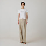SITP5266 Minimal Font Short Sleeve T-Shirt_White