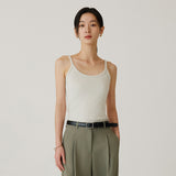 SITP5269 Comfort V-Neck Sleeveless Top_Greige