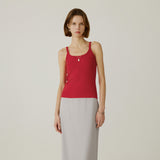 SITP5270 Comfort U-Neck Sleeveless Top_Red