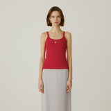 SITP5270 Comfort U-Neck Sleeveless Top_Red