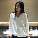 SITP5274 V-neck Batwing Comfort T-shirt_Ivory