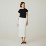 SITP5275 Slim Ribbed Short Sleeve T-Shirt_Black