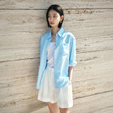 SITP5277 Fresh Stripe Shirt_Sky Blue