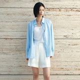 SITP5277 Fresh Stripe Shirt_Sky Blue