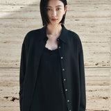 SITP5278 Soft sheer Summer Shirt_Black