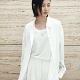 SITP5278 Soft sheer Summer Shirt_White