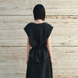 SITP5280 Fluid Cowl Blouse_Black