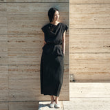 SITP5280 Fluid Cowl Blouse_Black