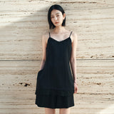 SITP5282 Lace Silky Slip Top_Black
