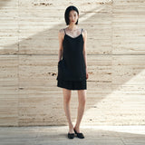 SITP5282 Lace Silky Slip Top_Black